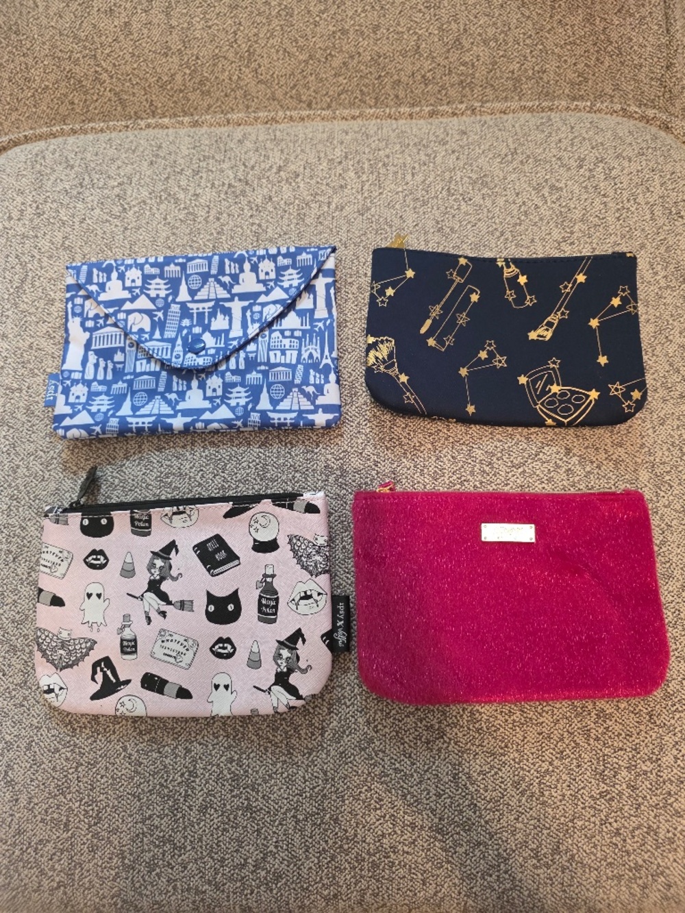 Lot of 4 Ipsy Makeup Bags